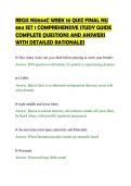 REGIS NU664C WEEK 10 QUIZ FINAL NU&NewLine;664 SET 1 COMPREHENSIVE STUDY GUIDE&NewLine;COMPLETE QUESTIONS AND ANSWERS&NewLine;WITH DETAILED RATIONALES