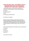 NR 668 CEA Final Exam &ndash; Psych-Mental Health Capstone Practicum&colon; Q&A Study Guide &lpar;2026&rpar; &vert; Chamberlain