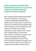 NR507 ADVANCED PATHO MIDTERM EXAM NEWEST 2026-2027 ACTUAL EXAM COMPLETE 200 QUESTIONS AND CORRECT DETAILED ANSWERS &NewLine;