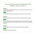 Forensic and Correctional Nursing Questions with&NewLine;CORRECT Answers &lpar;Grade A&plus;&rpar;