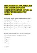 REGIS NU650 NU 650 FINAL ACTUAL TEST&NewLine;BANK 2026 REAL STUDY GUIDE&NewLine;QUESTIONS WITH VERIFIED ANSWERS 100&NewLine;PERCENT GRADED SUCCESS PREP&NewLine;GRADED A&plus;