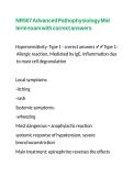 NR507 Advanced Pathophysiology Mid term exam with correct answers