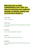 REGIS NU650 NU 650 FINAL&NewLine;COMPREHENSIVE STUDY SHEET 2026&NewLine;PRACTICE QUESTIONS WITH COMPLETE&NewLine;ANSWERS 100 PERCENT GRADED FULL&NewLine;SOLUTION PACK GRADED A&plus;