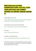 REGIS NU650 NU 650 FINAL&NewLine;EXAMINATION SCRIPT 2026 FULL STUDY&NewLine;GUIDE QUESTIONS AND CORRECT&NewLine;ANSWERS 100 PERCENT GRADED GRADED&NewLine;A