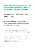 NR 507 Advanced Pathophysiology EXAM NEWEST EXAM COMPLETE QUESTIONS AND CORRECT DETAILED ANSWERS &NewLine;