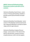 NR 507-Advanced Pathophysiology Respiratory system exam with correct answers 