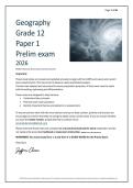 Gr 12 Geography Prelim P1 2026 Summarised by Jufrrou Ansie