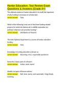 Hunter Education- Test Review Exam Questions & Answers &lpar;Grade A&plus;&rpar;&period;docx&NewLine;&NewLine;
