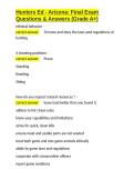 Hunters Ed - Arizona Final Exam Questions & Answers &lpar;Grade A&plus;&rpar;&period;docx&NewLine;&NewLine;