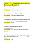 Hunters Ed - Chapter 2 Exam Questions & Answers &lpar;Grade A&plus;&rpar;&period;docx&NewLine;&NewLine;