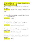 Arkansas hunters Ed Exam Questions & Answers &lpar;Grade A&plus;&rpar;&period;docx&NewLine;&NewLine;