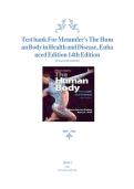 Test bank For Memmler's The Human Body in Health and Disease&comma; Enhanced Edition 14th Edition by Barbara Janson Cohen&semi; Kerry L&period; Hull 9781284217964 Chapter 1- 25 Complete Guide &period;
