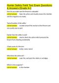 Hunter Safety Field Test Exam Questions & Answers &lpar;Grade A&plus;&rpar;&period;docx&NewLine;&NewLine;