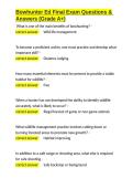 Bowhunter Ed Final Exam Questions & Answers &lpar;Grade A&plus;&rpar;&period;docx&NewLine;&NewLine;