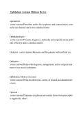 Ophthalmic Assistant Midterm Review &vert; Study Guide&comma; Practice Questions & Exam Prep