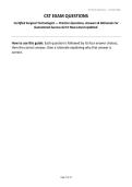 CST EXAM QUESTIONS&NewLine;Certified Surgical Technologist &mdash; Practice Questions&comma; Answers & Rationale For Guaranteed Success Get It Now Latest Updated&period;&NewLine;