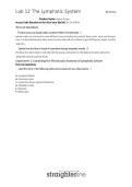 Lab 12&colon; The Lymphatic System &ndash; BIO202L &ndash; Biology Laboratory &ndash; Lab Study Guide