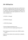 EM 385 Final Test &vert; EM 385-1-1 Practice Questions&comma; Answers & Exam Study Guide