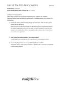 Lab 11&colon; The Circulatory System &ndash; BIO202L &ndash; Biology Laboratory &ndash; Lab Study Guide