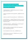 REAL ESTATE PRACTICE EXAM QUESTIONS WITH CORRECT SOLUTIONS 2026&period;&sol;GRADED A&plus;&sol;UPDATED EXAM &sol;BEST RESULTS&sol;PRACTICE EXAMS 