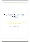 Polynomials & Rational Functions Challenge&colon; An Interactive Pre-calculus Puzzle Quest in Degree&comma; End Behavior & Function Evaluation &vert; Algebra 2 & Pre-calculus &vert; Math Puzzle Game &vert; Math Practice