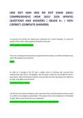 HESI RN Exit NGN Exam 2025 &vert; Comprehensive Practice Questions & Answers