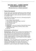 Lesson notes for Unit 1 - Human Lifespan Development&colon; PIES Development in Middle Adulthood
