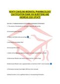 NORTH CAROLINA NEONATAL PHARMACOLOGY CERTIFICATION EXAM &vert;100 QUESTIONS AND ANSWERS 2026 UPDATE