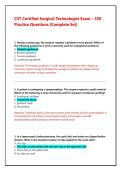 CST Certified Surgical Technologist Exam Study Guide&colon; Comprehensive Practice Questions & Verified Answers