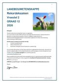 Gr 12 Landbouwetenskappe Rekord V2 2026 Opgesom deur Juffrou Ansie