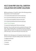 NCCT EXAM PREP 2026 FULL QUESTION&NewLine;COLLECTION WITH EXPERT SOLUTIONS