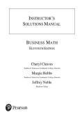 Solution Manual For Business Math&comma; 11th Edition by Cheryl Cleaves&comma; Margie Hobbs&comma; Jeffrey Noble