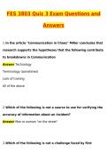FES 3803 Quiz 3 Exam &lpar;Latest 2026 &sol; 2027 Update&rpar; Questions and Verified Answers &vert; 100&percnt; Correct &vert; Grade A&plus;