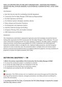 FDNY S-56 CONSTRUCTION SITE FIRE SAFETY MANAGER EXAM &ndash; QUESTIONS AND ANSWERS &vert;&NewLine;VERIFIED AND WELL DETAILED ANSWERS &vert; PLUS RATIONALES &vert; GUARANTEED PASS &vert; LATEST EXAM&NewLine;UPDATE