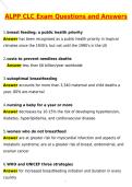 ALPP CLC Exam 2027 Certified Lactation Counselor REAL-Authentic Proctored Exam Complete 4 Versions Exam Each 100 Questions &lpar;Latest 2026 &sol; 2027 Update&rpar; Questions and Verified Answers &vert; 100&percnt; Correct &vert; Grade A&plus;
