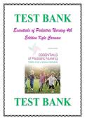 TEST BANK FOR Essentials of Pediatric Nursing fourth edition by Theresa Kyle &comma; Susan Carman ISBN&colon;978-1975139841 NEW COMPLETE GUIDE WITH RATIONALES 100&percnt; VERIFIED A&plus; GRADE ASSURED&excl;&excl;&excl;&excl;NEW LATEST UPDATE&excl;&excl;&excl;&excl;&excl;&excl;&NewLine;