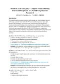 NCLEX-PN Exam &lpar;2026&sol;2027&rpar; &ndash; Complete Practical Nursing Review & Study Guide &vert; 150 Practice Questions with Verified Answers