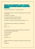 GENERAL PEST MANAGEMENT 7A EXAM &vert; COMPLETE&NewLine;QUESTIONS AND VERIFIED ANSWERS &vert; 2026 UPDATE &vert;&NewLine;GRADED A&plus;