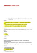 NRNP 6675 Final Exam &vert; 200 Questions & Answers &vert; Walden University