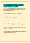 CON 3990V CERTIFICATION EXAM &vert; 2026 UPDATE &vert;&NewLine;ACCURATE QUESTIONS AND VERIFIED ANSWERS &vert;&NewLine;DETAILED ANSWER EXPLANATIONS
