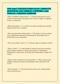 CON 3990V CERTIFICATION EXAM &vert; COMPLETE&NewLine;QUESTIONS AND CORRECT ANSWERS &vert; 2026&NewLine;UPDATE &vert; VERIFIED ANSWERS