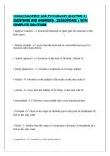 HUMAN ANATOMY AND PHYSIOLOGY CHAPTER 1 &vert;&NewLine;QUESTIONS AND ANSWERS &vert; 2026 UPDATE &vert; WITH&NewLine;COMPLETE SOLUTIONS