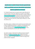 AHIP Final Examination Practice Questions and Detailed Solutions