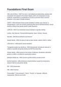 Foundations Final Exam &ndash; Practice Questions&comma; Answers & Study Guide