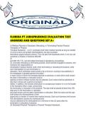 FLORIDA PT JURISPRUDENCE EVALUATION TEST ANSWERS AND QUESTIONS SET A&period;pdf