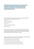 HESI PEDIATRICS &lpar;PEDS&rpar; PRACTICE EXAM PRACTICE QUESTIONS AND CORRECT DETAILED ANSWERS &lpar;VERIFIED ANSWERS&rpar; &vert;LATEST UPDATE 2026 FOR GUARANTEED SUCCESS