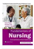 TEST BANK FOR Fundamentals of Nursing&colon; The Art and Science of Person-Centered Care 11th edition by CAROL R&period; TAYLOR ISBN&colon;978-1975243678 NEW COMPLETE GUIDE WITH RATIONALES 100&percnt; VERIFIED A&plus; GRADE ASSURED&excl;&excl;&excl;&excl;NEW LATEST UPDATE&excl;&excl;&excl;&excl;&excl;&excl;&NewLine;