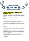 SHS 485 EVALUATION TEST ANSWERS AND QUESTIONS SET A&period;pdf
