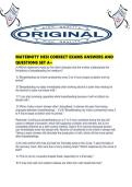 MATERNITY HESI CORRECT EXAMS ANSWERS AND QUESTIONS SET A&period;pdf