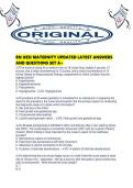 RN HESI MATERNITY UPDATED LATEST ANSWERS AND QUESTIONS SET A&period;pdf